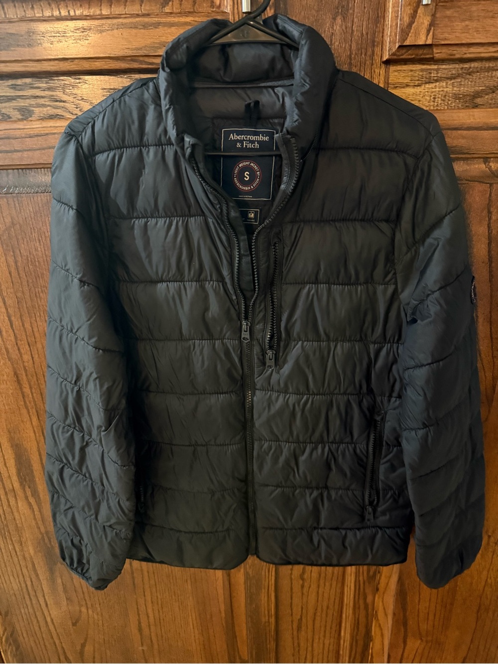 Abercrombie & Fitch Unisex Black Puffer Jacket